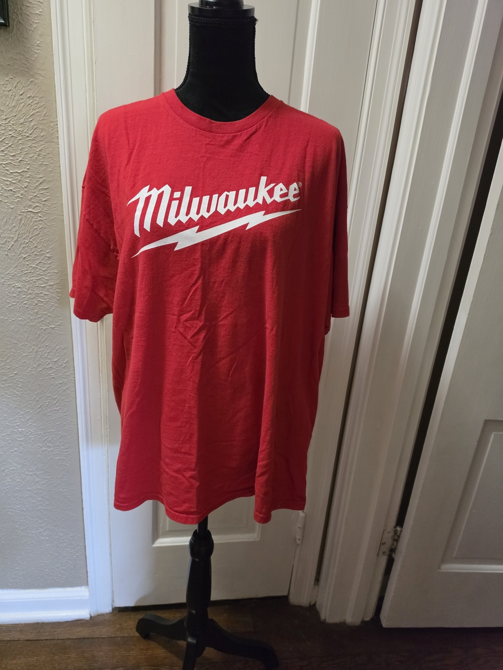 Milwaukee Red Logo Short Sleeve Crewneck Tee